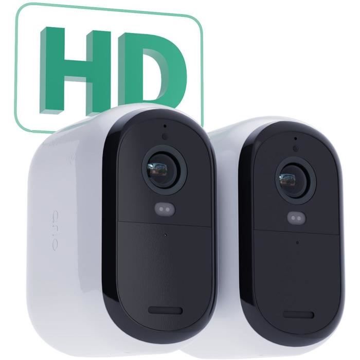 Pack 2 Cameras - ARLO - FHD XL Essential2 - Extérieur - Batterie - Vision nocturne