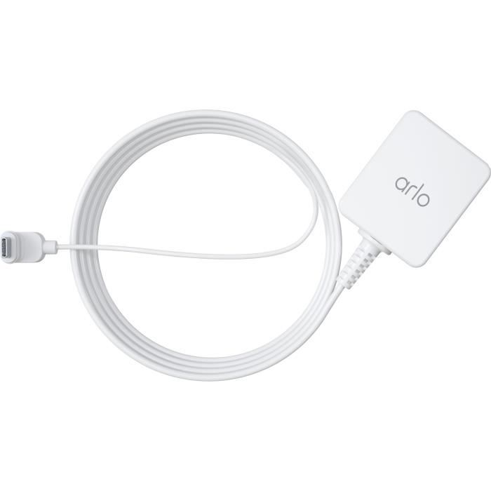 Chargeur - ARLO - VMA5700-100PES - Pour camera Essential Externe - Blanc