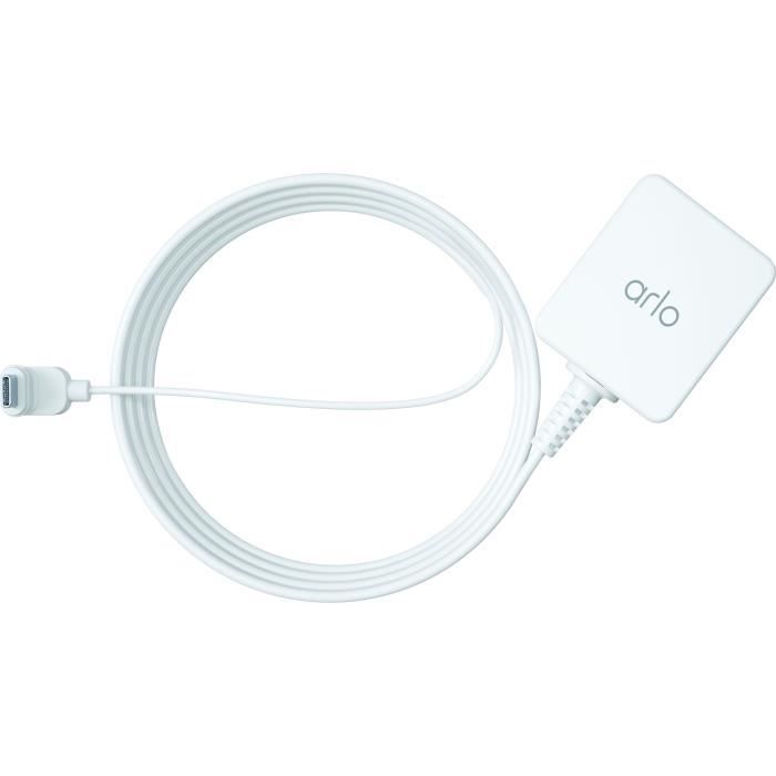 Chargeur - ARLO - VMA5700-100PES - Pour camera Essential Externe - Blanc