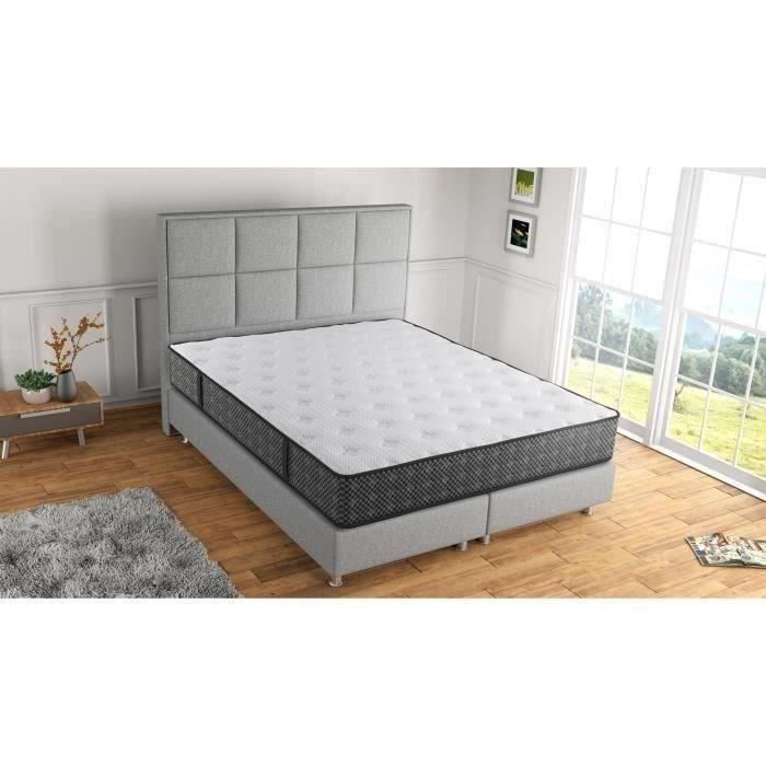 ARMONI - Matelas - 160 x 200 cm - Epaisseur 23 cm - Ressorts - RÈversible
