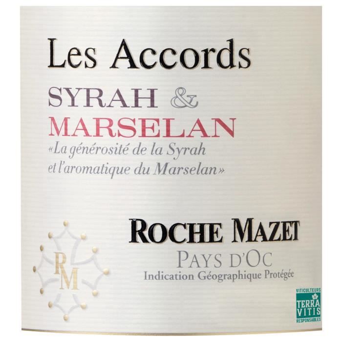 Les Accords de Roche Mazet 2023 Syrah & Marselan Pays d'Oc - Vin rouge de Languedoc