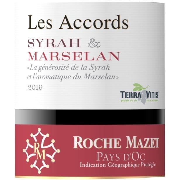Les Accords de Roche Mazet Syrah & Marselan Pays d'Oc - Vin rouge de Languedoc 2020