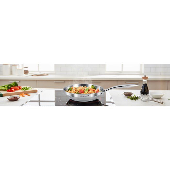 Poele grand chef - ARTHUR MARTIN - AM5336 - Ř20 cm - Inox 18/10 - Tous feux dont induction
