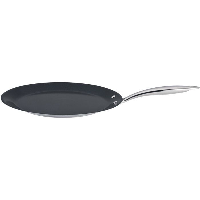 Crepiere grand chef - ARTHUR MARTIN - AM7248 - Ř28 cm - Inox 18/10 - Revetement céramique - Tous feux dont induction