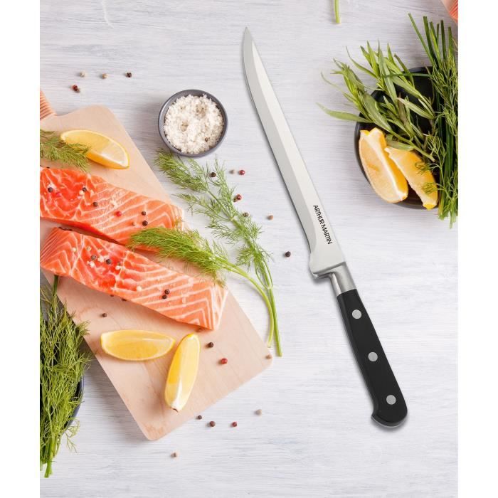 Set de couteaux - ARTHUR MARTIN - AMC1586 - Ensemble de couteaux - 3 pieces - Noir