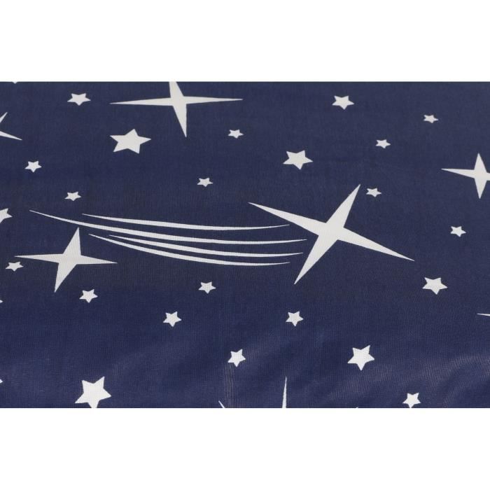 Parure de lit - 1 housse de couette 220 x 240 cm + 2 taies d'oreiller 60 x 60 cm - 65% coton, 35% polyester - Blanc