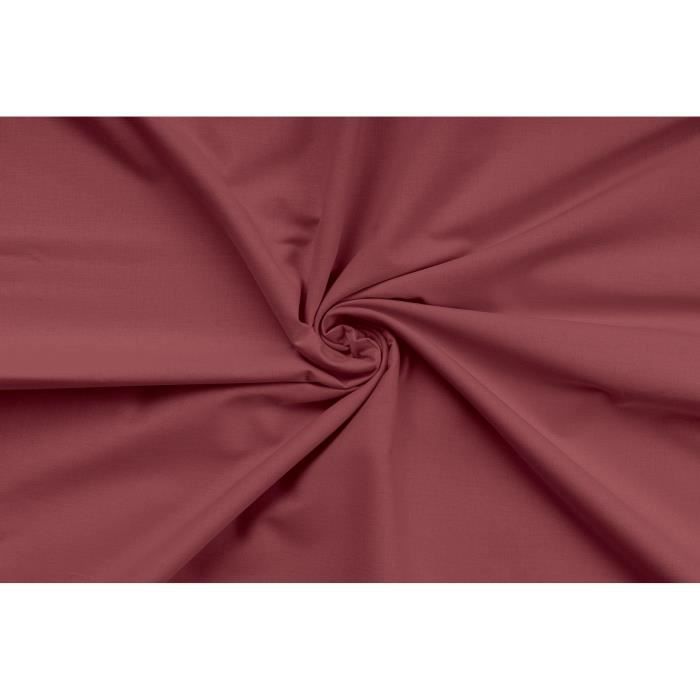 Parure de lit - 1 housse de couette 220 x 240 cm + 2 taies d'oreiller 60 x 60 cm - 100% coton renforcé - Rouge