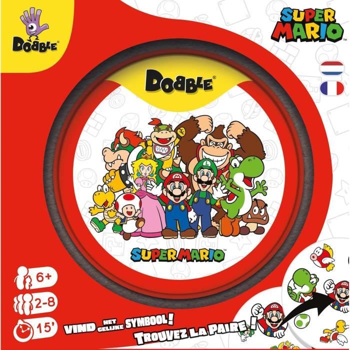 Jeu d'ambiance - Nintendo - Dobble : Super Mario - 2 joueurs ou plus - 6 ans et plus - Multicolore