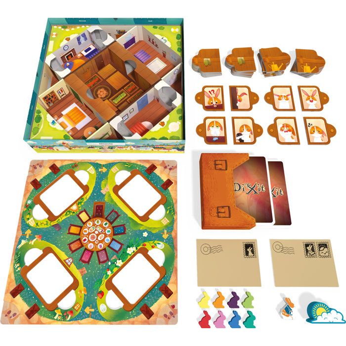 LIBELLUD Dixit Kids - Jeu coopératif enfants - association d'images - 84 cartes illustrées - des 6 ans - jeu société familial