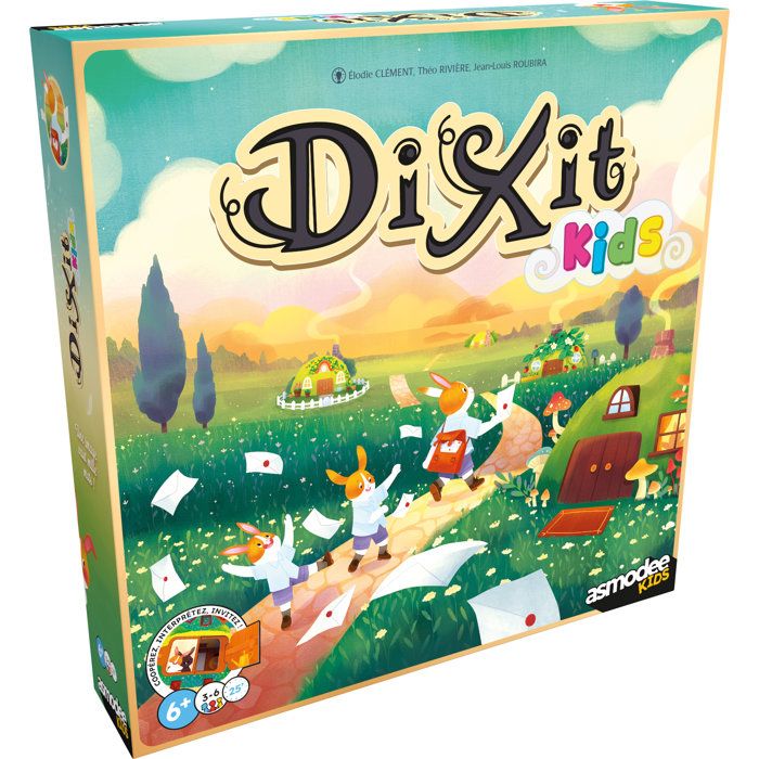 LIBELLUD Dixit Kids - Jeu coopératif enfants - association d'images - 84 cartes illustrées - des 6 ans - jeu société familial