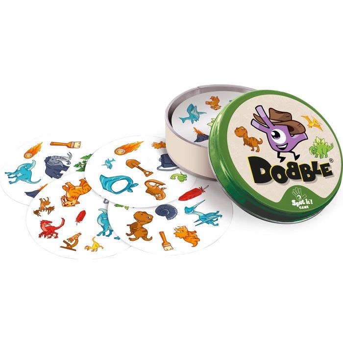 Zygomatic Jeu Dobble Dinosaures - Jeu d'observation et rapidité - Des 4 ans - 2 a 8 joueurs - 15 min - Best-seller famille