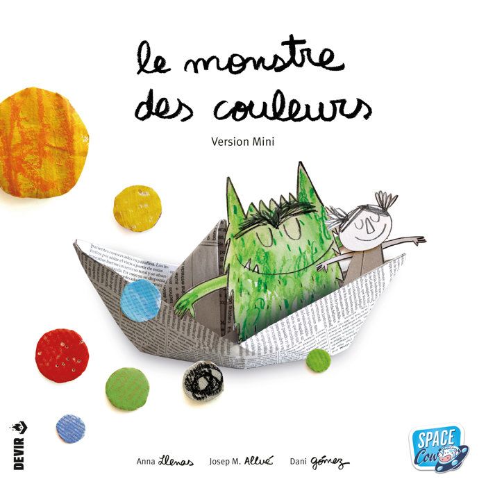SPACE COW Jeu éducatif émotions - Le Monstre des couleurs nouvelle édition - Des 3 ans - 2 a 5 joueurs - 20 min
