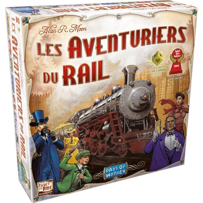 Les Aventuriers du Rail - Unbox Now - Jeu de sociÈtÈ - a partir de 8 ans - 2 a 5 joueurs - Compatible avec Alexa - Days of Wonder