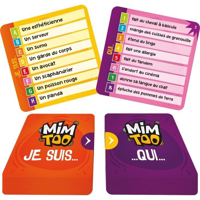 Mimtoo - Asmodee - Jeu de cartes et d'imagination - Mixte - A partir de 6 ans - Enfant