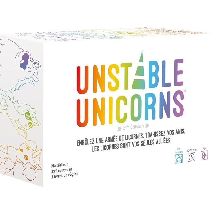 TeeTurtle | Unstable Unicorns | Jeu de sociÈtÈ | a partir de 8 ans | 2 a 8 joueurs | 30 a 60 minutes