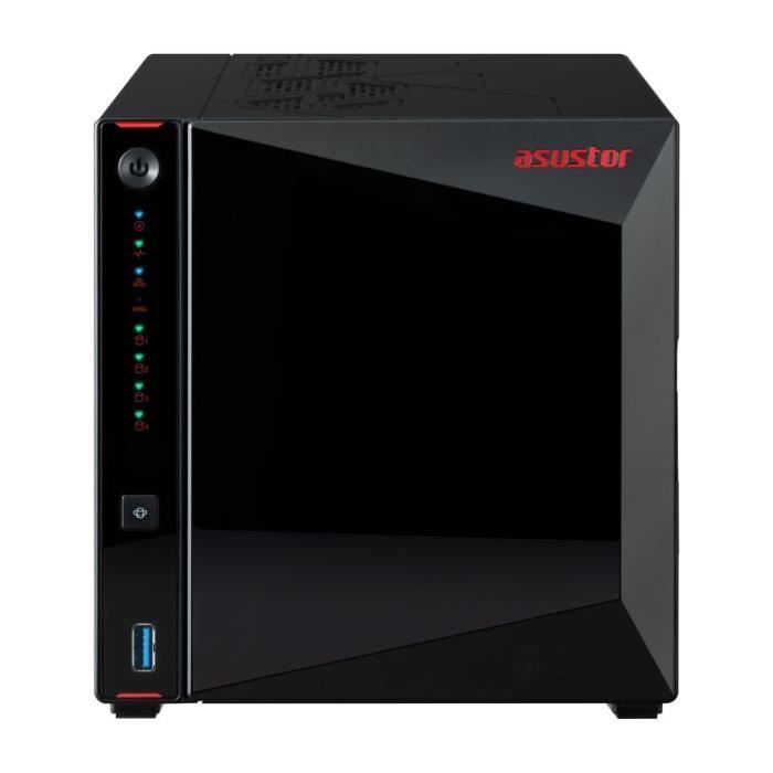 Serveur NAS - ASUSTOR - AS5404T Nimbustor 4 Gen2 - Quad-Core 2.0GHz - 4GB DDR4 - 2x 2.5GbE - 4 baies