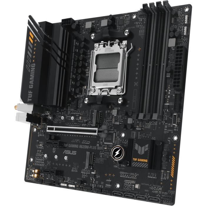 Carte mere - ASUS - TUF GAMING A620M-PLUS WIFI - AMD A620 - Emplacement AM5 micro ATX