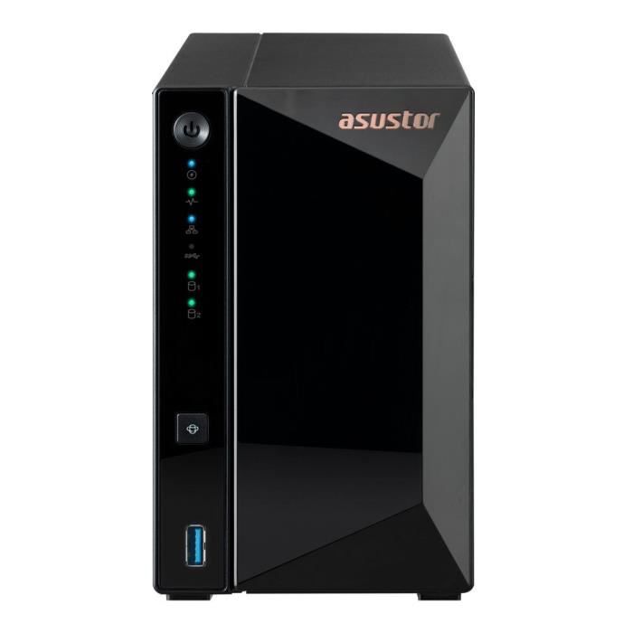 Serveur NAS - ASUSTOR - AS3302T v2 Drivestor 2 Pro Gen2 - Quad-Core 1.7GHz - 2GB DDR4 - 2.5GbE - 2 baies