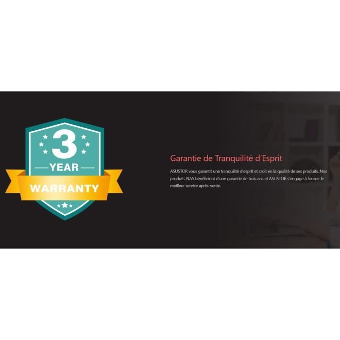 Serveur NAS - ASUSTOR - AS3302T v2 Drivestor 2 Pro Gen2 - Quad-Core 1.7GHz - 2GB DDR4 - 2.5GbE - 2 baies