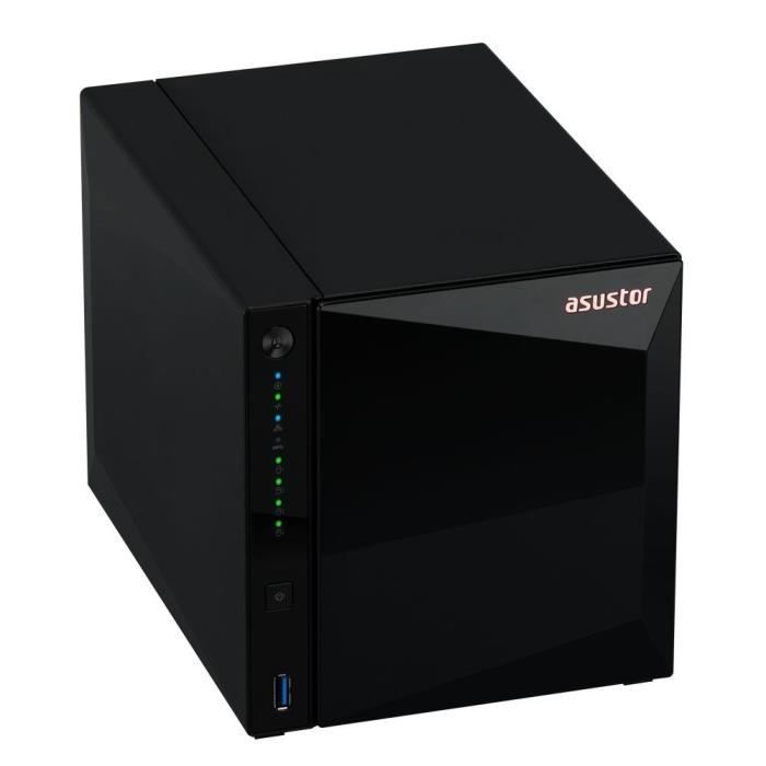 Serveur NAS - ASUSTOR - AS3304T v2 Drivestor 4 Pro Gen2 - Quad-Core 1.7GHz - 2GB DDR4 - 2.5GbE - 4 baies