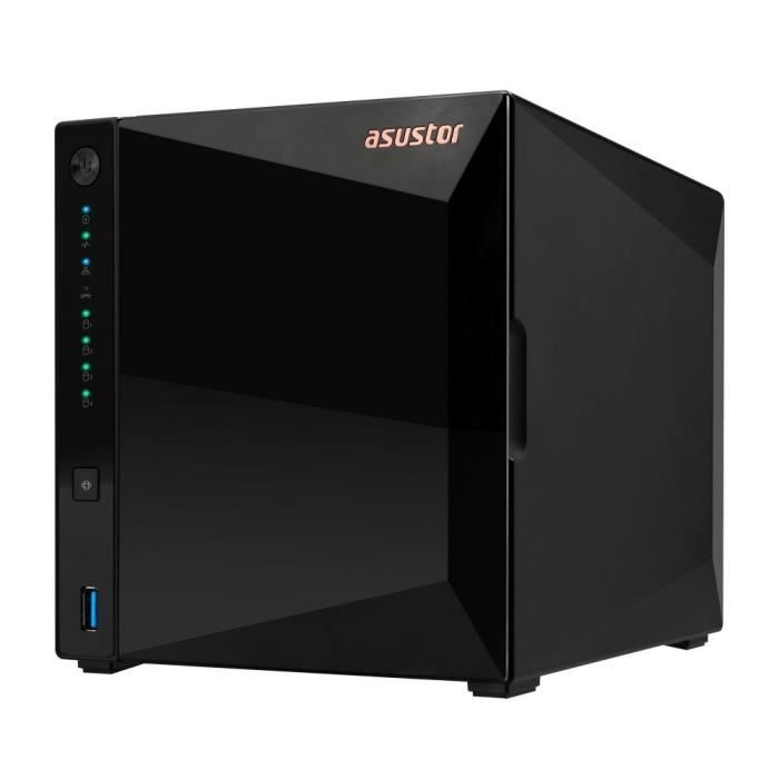 Serveur NAS - ASUSTOR - AS3304T v2 Drivestor 4 Pro Gen2 - Quad-Core 1.7GHz - 2GB DDR4 - 2.5GbE - 4 baies