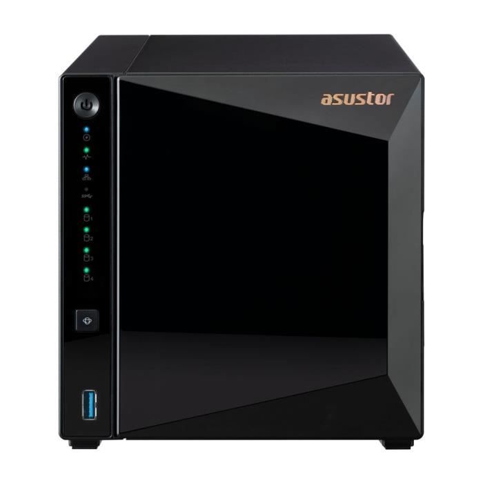 Serveur NAS - ASUSTOR - AS3304T v2 Drivestor 4 Pro Gen2 - Quad-Core 1.7GHz - 2GB DDR4 - 2.5GbE - 4 baies