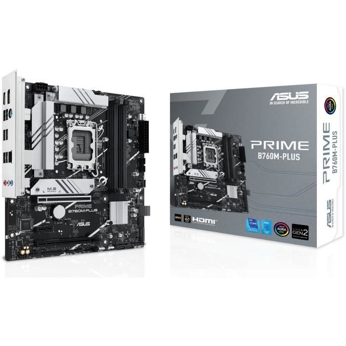 Carte mere - ASUS - PRIME B760M-PLUS - Intel B760 LGA 1700 micro ATX