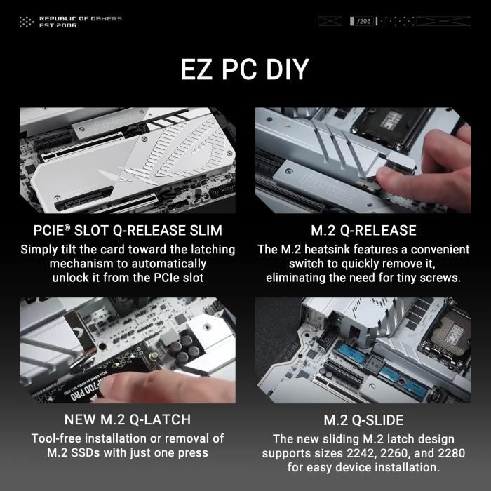 Carte mere - ASUS - MAXIMUS Z890 APEX - Socket 1851 - DDR5 SDRAM - LAN 5 GbE