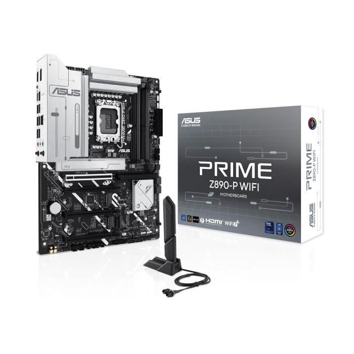 Carte mere - ASUS - PRIME Z890-P WIFI - DDR5 SDRAM - Wi-Fi intÈgrÈe - Multiples ports USB