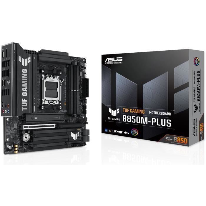 Carte mere - ASUS - TUF GAMING B850M-PLUS - AMD B850 - Emplacement AM5 micro ATX