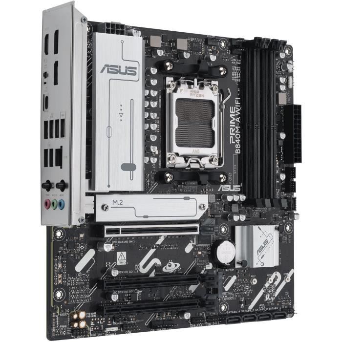 Carte mere - ASUS - PRIME B840M-A WIFI - AMD B840 - Emplacement AM5 micro ATX