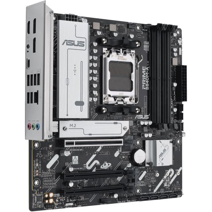 Carte mere - ASUS - PRIME B840M-A-CSM - AMD B840 - Emplacement AM5 micro ATX