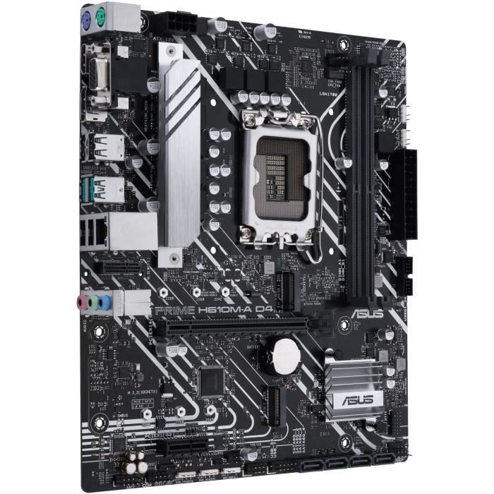 Carte mere - ASUS - PRIME H610M-A D4-CSM - Intel H610 LGA 1700 micro ATX