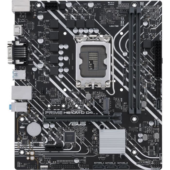 Carte mere - ASUS - PRIME H610M-D D4 - Intel H610 LGA 1700 micro ATX