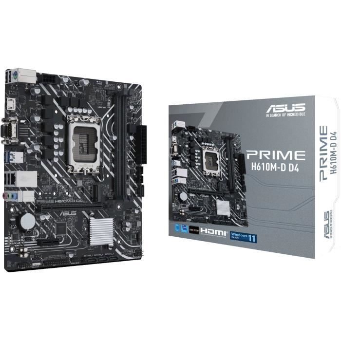 Carte mere - ASUS - PRIME H610M-D D4 - Intel H610 LGA 1700 micro ATX