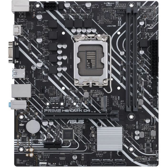 Carte mere - ASUS - PRIME H610M-K D4 - Intel H610 LGA 1700 micro ATX
