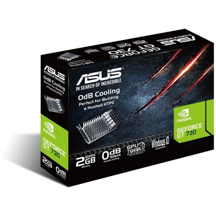 Carte graphique - ASUS - GT730-SL-2GD5-BRK NVIDIA GeForce GT 730 2 Go GDDR5