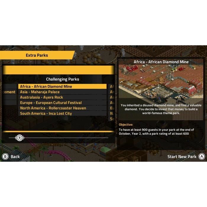 RollerCoaster Tycoon Classic - Jeu Nintendo Switch