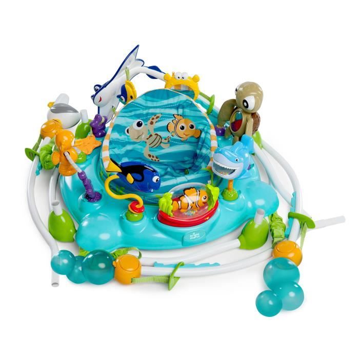 DISNEY BABY -NEMO- Aire d'éveil bébé multi-jouets, Cadeau Noel bébé, pivotant a 360° 13 jeux interactives Disney