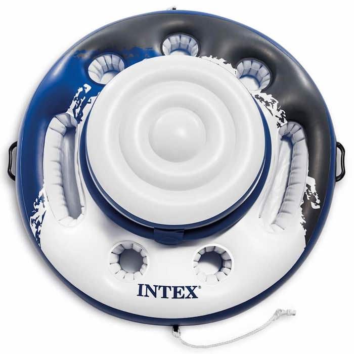 Glaciere gonflable - INTEX - Glaciere Gonflable flottante pour piscine - 5 supports boisson - 30 canettes