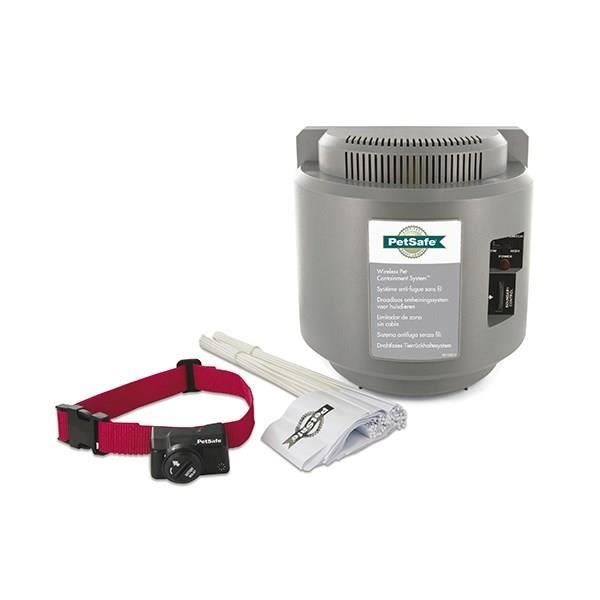 PetSafe - Systeme Anti-Fugue Sans Fil et Portatif avec Collier Anti-Fugue ImpermÈable - Rayon de SÈcuritÈ de 27.5m max, a Piles