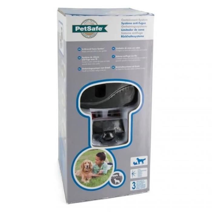 PetSafe - Systeme de Clôture Anti-fugue avec Fil pour Chien de plus 3,6 Kg Avertissement Sonore/Eléctrostatique,Facile a