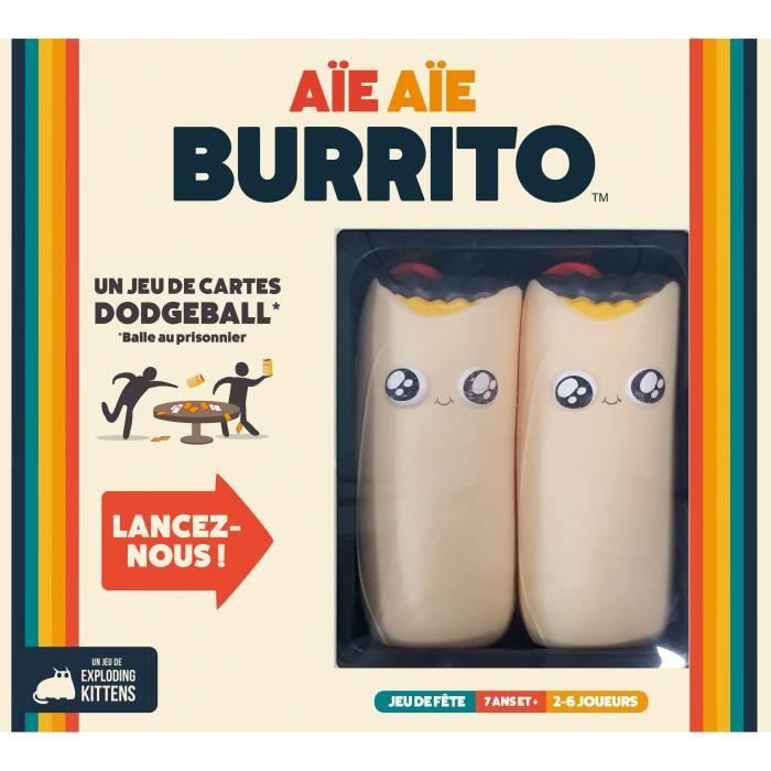 Jeu de sociÈtÈ - ASMODEE - Aie Aie Burrito (Edition 2022) - Ambiance - 3 a 6 joueurs