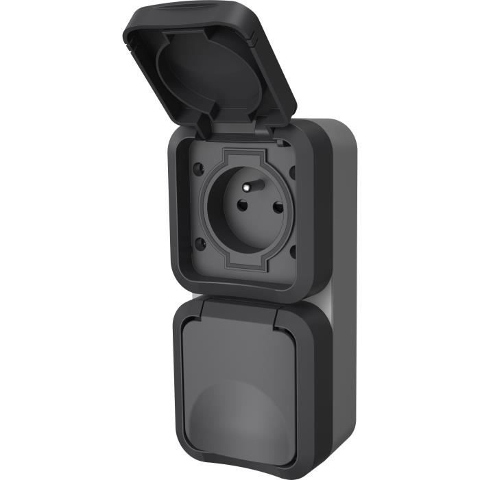 Double prise - QUARX - Aqua Pro - Extérieure, verticale, IP55, 250V, 16A