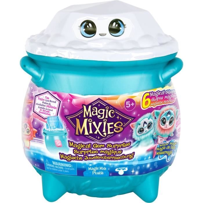 Jeu Magique - MAGIC MIXIES - Chaudron Magie des ElÈments EAU - CrÈe ton Mixie avec Poudre PÈtillante et Cristal Magique