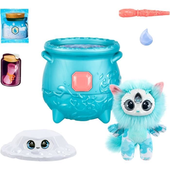 Jeu Magique - MAGIC MIXIES - Chaudron Magie des ElÈments EAU - CrÈe ton Mixie avec Poudre PÈtillante et Cristal Magique