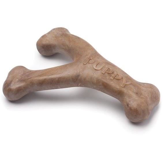 Os a m‚cher pour chiots - BENEBONE - Puppy WISHBONE S - Nylon - Saveur bacon 100% vÈritable