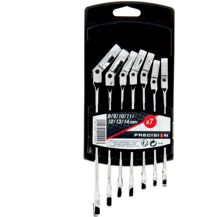 7 ClÈs mixtes a cliquet - PRECISION STEEL