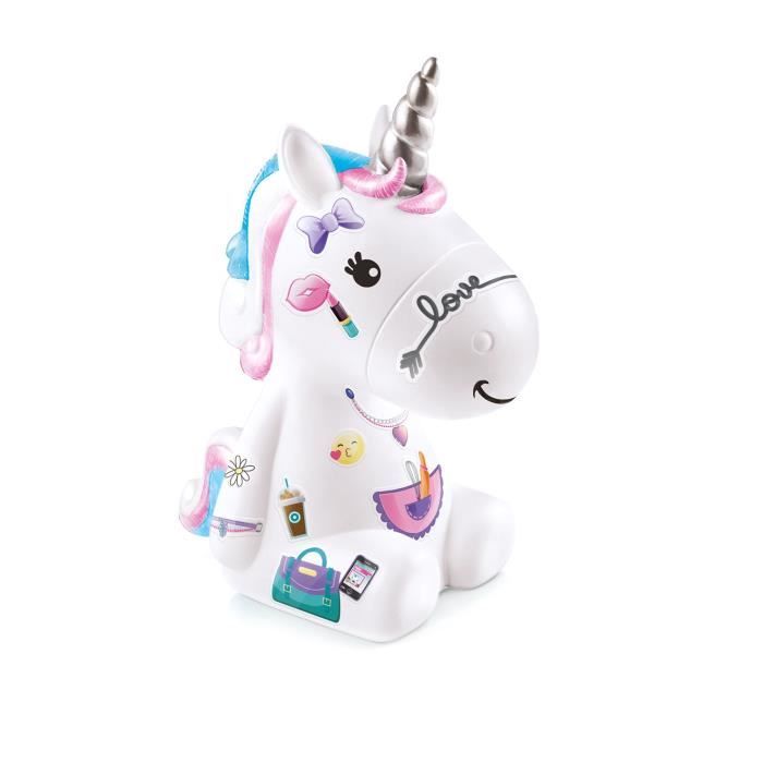 Canal Toys - La Famille Licorne, Figurines de Maman licorne lumineuse et des deux bébés a décorer - OFG 287