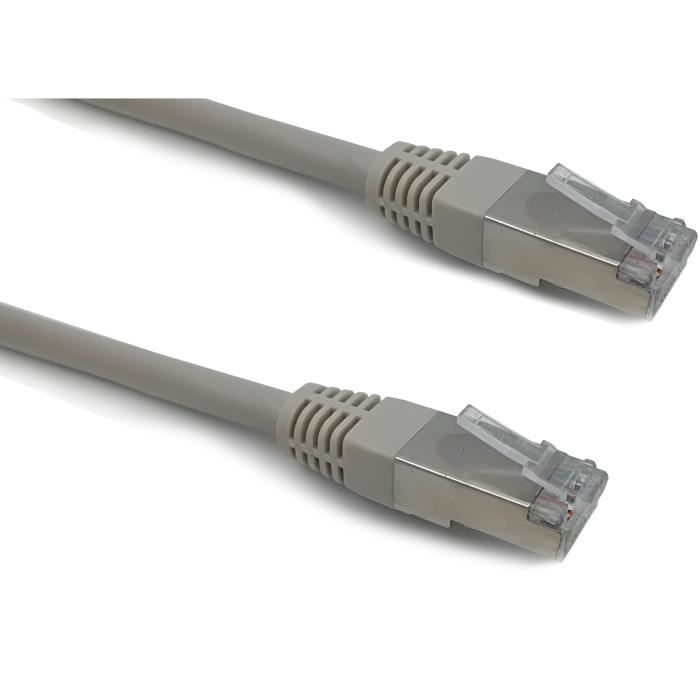 Câble RJ45 Cat.6 blindé F/UTP - LINEAIRE - PCC6FA5 - 0,5 m